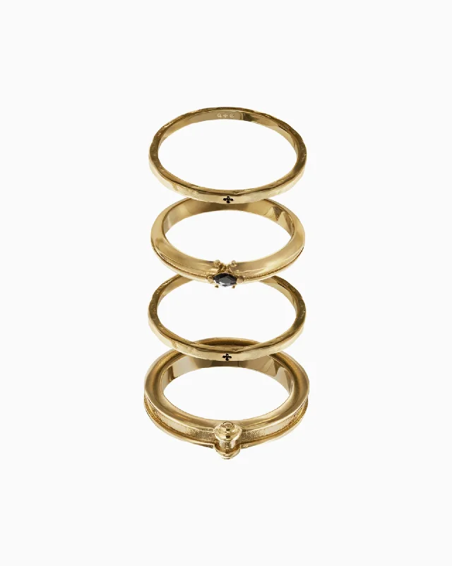 dainty sapphire stacking rings Synesthesia Ring Set