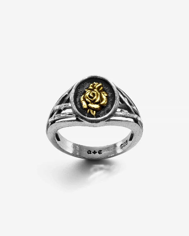 aquamarine and diamond wedding ring The Saint Ring