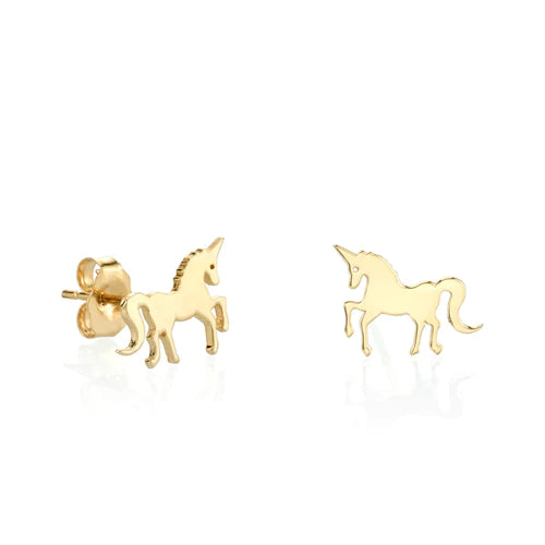 minimalist sapphire drop necklace Tiny Pure Unicorn Studs