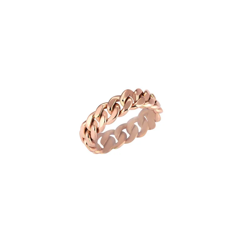 rose gold bezel ring Victory Ring