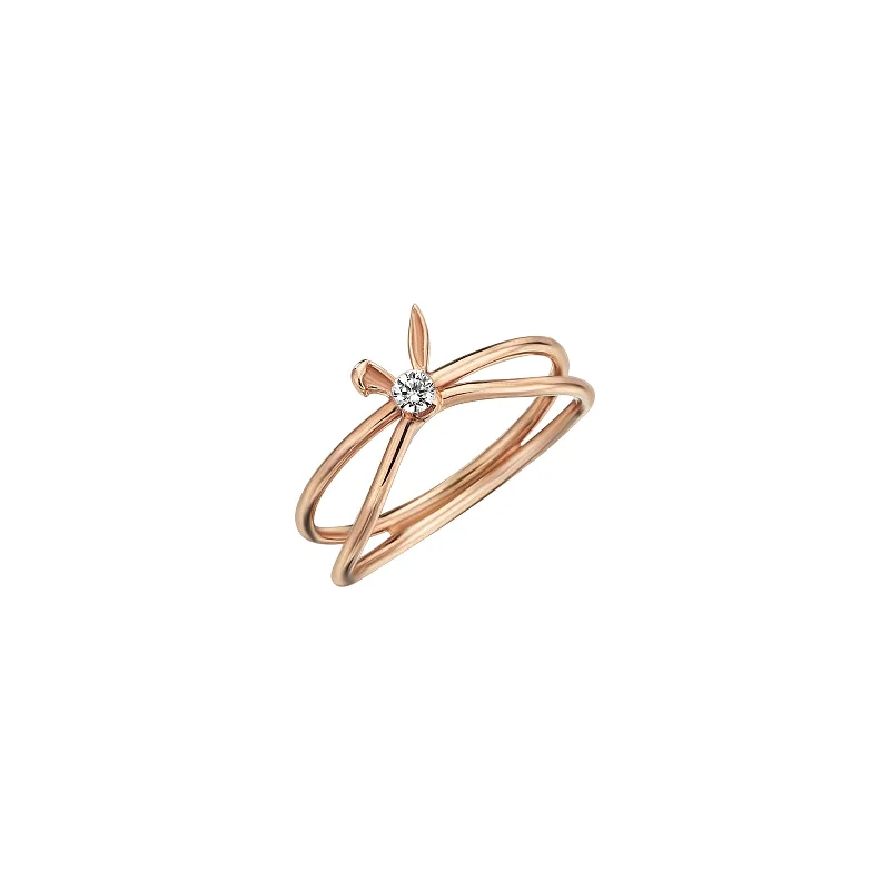 adjustable minimalist wave bracelet White Rabbit Ring