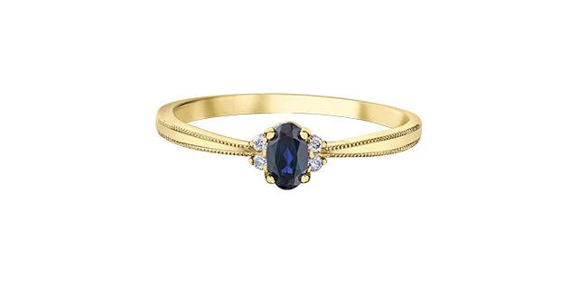 vintage art deco sapphire ring Yellow Gold & Sapphire Fashion Ring