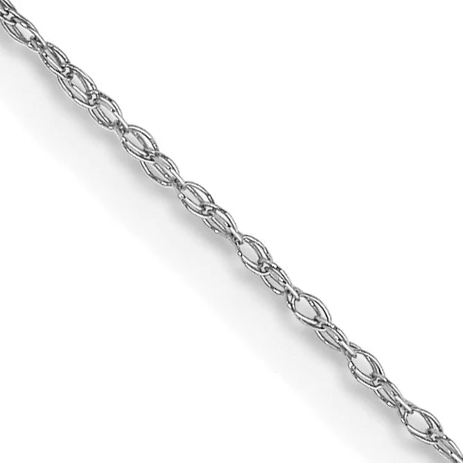 handmade copper wire ring 10KT White Gold 18-inch 0.5MM Cable Rope Pendant Chain