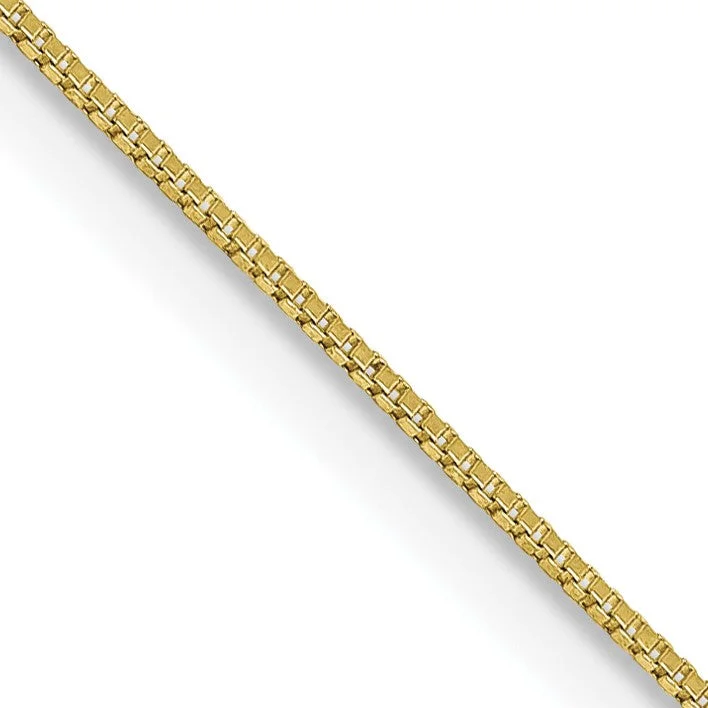 vintage-style garnet ring 10KT Yellow Gold 14-inch 0.5MM Childrens Box Chain