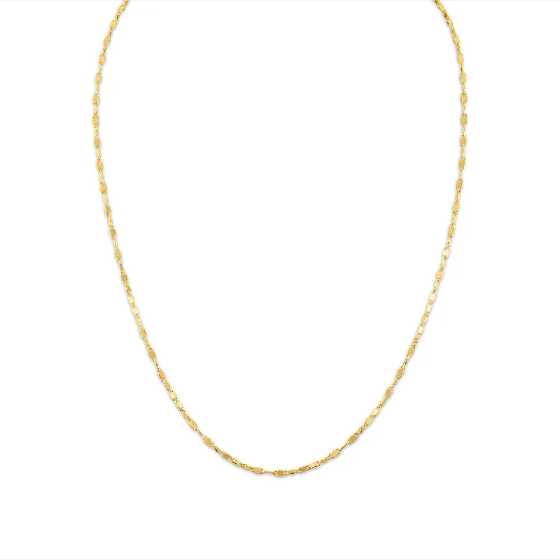 elegant marquise diamond ring 10KT Yellow Gold 18-inch Fancy Chain