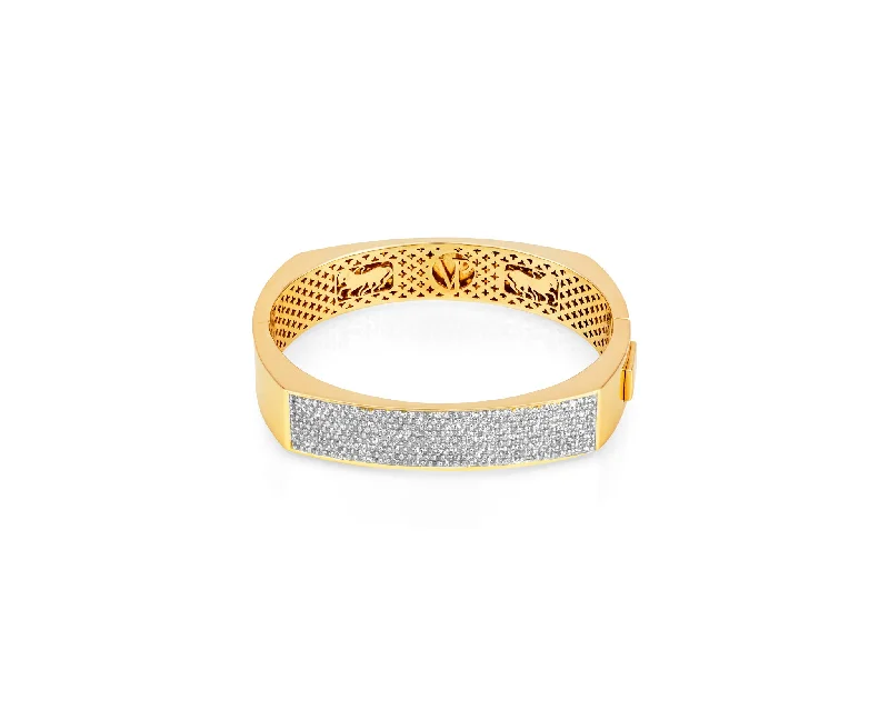 yellow sapphire engagement ring 12MM DIAMOND TOULOUSE BANGLE 14KT