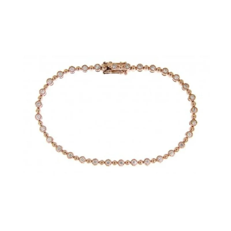 minimalist wedding band set 14kr Gold & Diamond Link Braclet