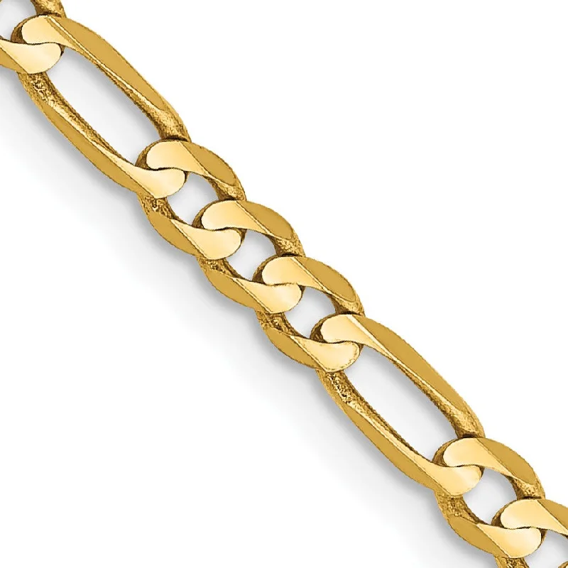 vintage filigree engagement ring 14KT Yellow Gold 20-inch 3MM Lobster Clasp Figaro Chain