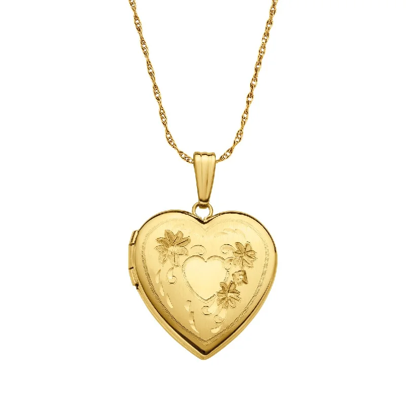 handmade lava stone bracelet 14KT Yellow Gold Filled 18-inch 19MM Heart Locket