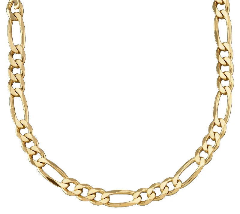 real turquoise drop earrings 14KT Yellow Gold Plated Sterling Silver 24-inch 5.9MM Figaro Chain