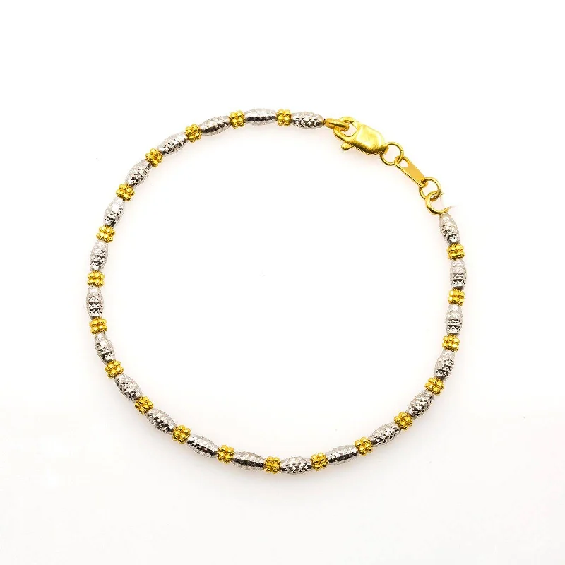 celestial lunar eclipse pendant 22K Multi Tone Gold Bracelet W/ Textured Barrel & Clustered Gold Beads celestial lunar eclipse pendant 22K Multi Tone Gold Bracelet W/ Textured Barrel & Clustered Gold Beads