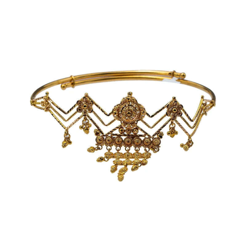 tiny star constellation bracelet 22K Yellow Gold Adjustable Arm Vanki W/ Abstract Design tiny star constellation bracelet 22K Yellow Gold Adjustable Arm Vanki W/ Abstract Design