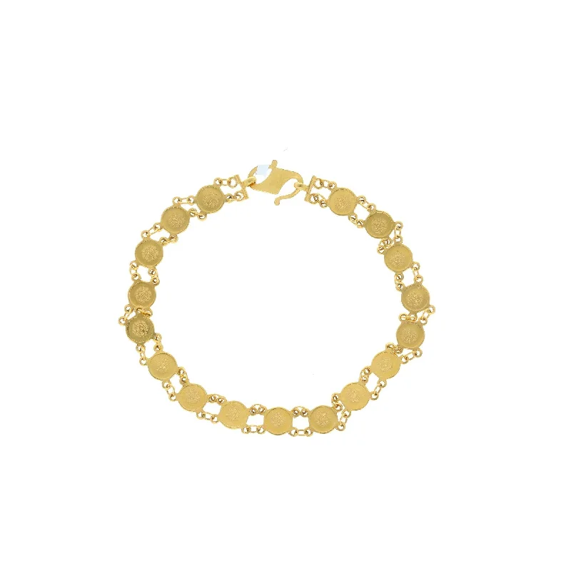 unique zodiac constellation necklace 22K Yellow Gold Coin Link Peace Bracelet, 8.8 grams unique zodiac constellation necklace 22K Yellow Gold Coin Link Peace Bracelet, 8.8 grams