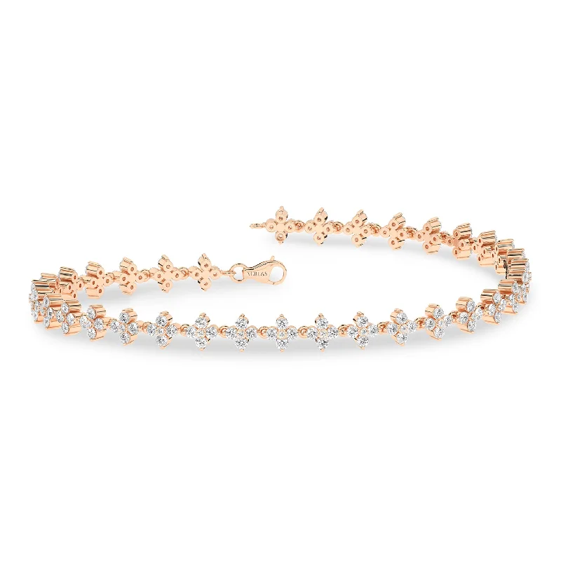 men’s black diamond cufflinks Alyssa Blossom Tennis Bracelet