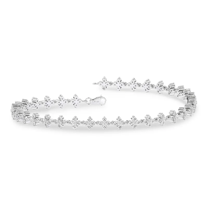 pearl stud earrings classic Alyssa Blossom Tennis Bracelet