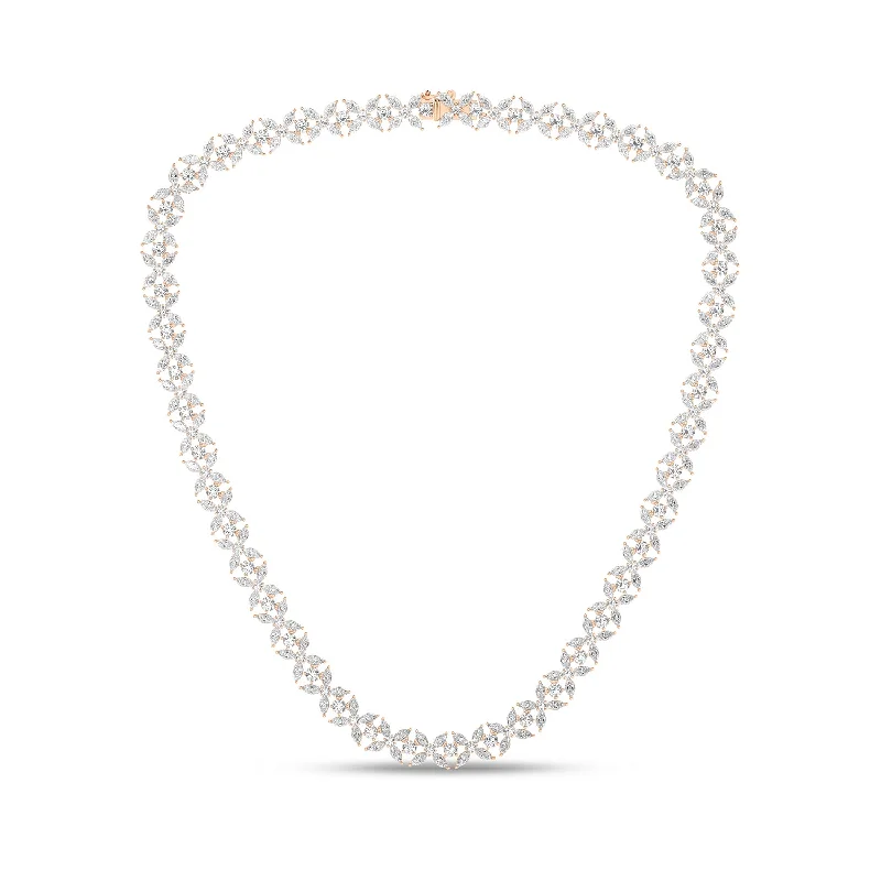 celestial sun and moon pendant Alyssa Bouquet Tennis Necklace