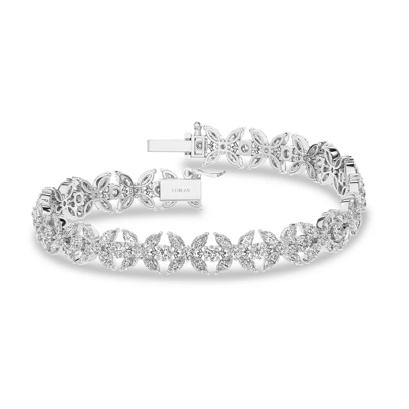 celestial sunburst necklace gold Alyssa Marquise Tennis Bracelet