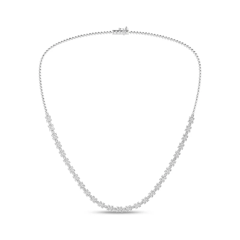 braided wedding ring men Alyssa Radiant Tennis Necklace