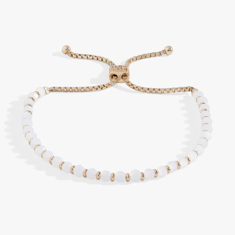 boho macrame bead anklet Beaded Bolo