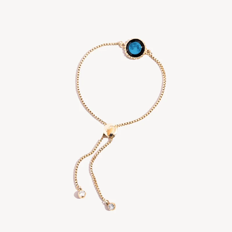 vintage diamond brooch Blue Moon Carina Twist Bracelet in Gold