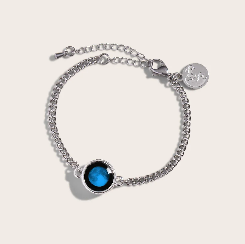sapphire engagement ring halo Halloween’s New Moon Pallene Bracelet