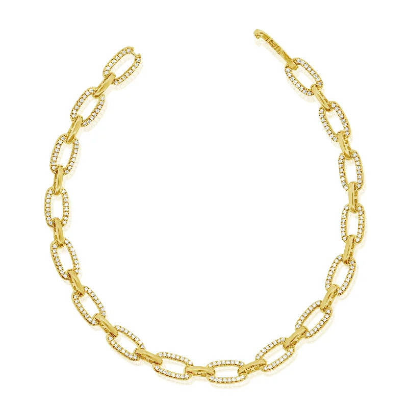 minimalist chain anklet gold Diamond Chain Link Bracelet