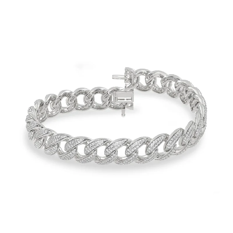tiny gold huggie hoops Diamond Cuban Link Bracelet