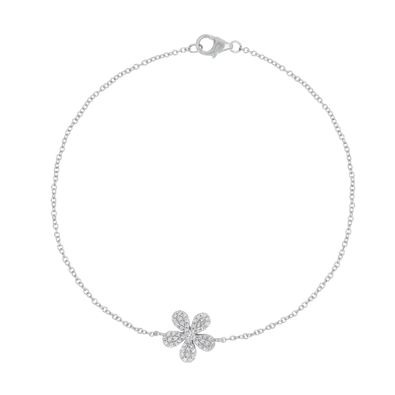 unique square diamond ring Diamond Flower Fashion Bracelet