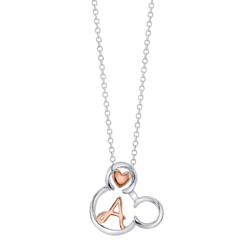celestial meteor shower earrings Disney Sterling Silver 18-inch Initial Pendant; Initial A