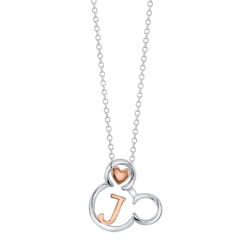delicate pearl bracelet Disney Sterling Silver 18-inch Initial Pendant; Initial J
