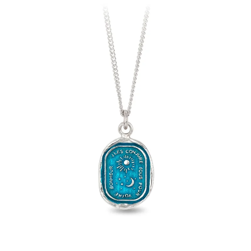 luxury emerald ring platinum Everything For You Talisman - Capri Blue