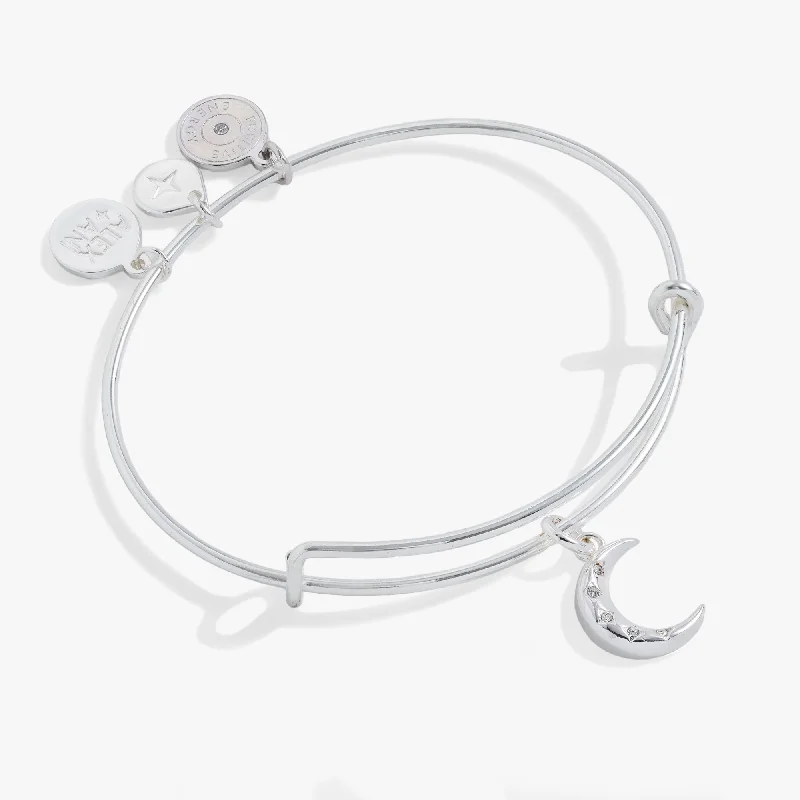 chunky chain necklace trendy Moon Charm Bangle