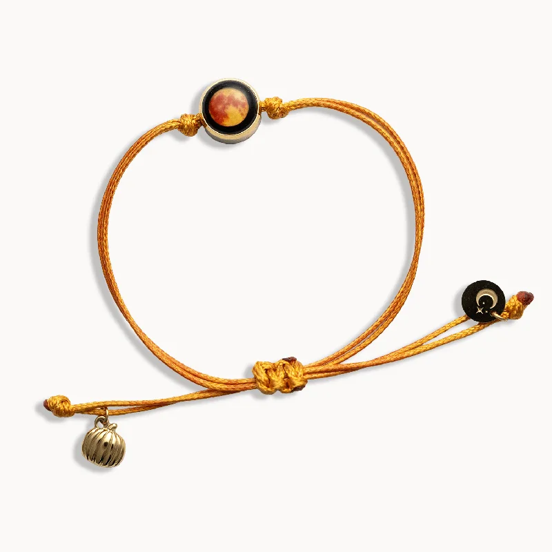 minimalist gemstone stud earrings Harvest Moon Autumn Glow Terra Luna Bracelet
