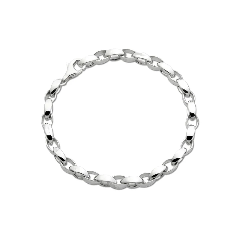 minimalist crystal quartz ring High Polish Interlocking Link Bracelet, Sterling Silver minimalist crystal quartz ring High Polish Interlocking Link Bracelet, Sterling Silver