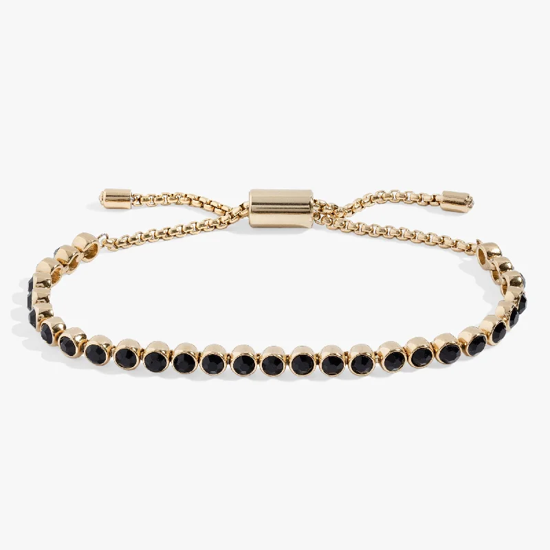 men’s hammered titanium ring Jet Bolo Tennis Bracelet