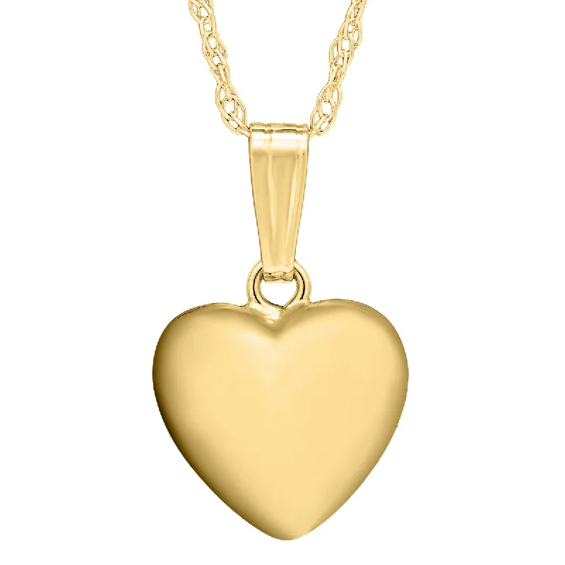 dainty beaded stretch bracelet Kiddie Kraft 14KT Yellow Gold 15-inch Childrens Heart Pendant
