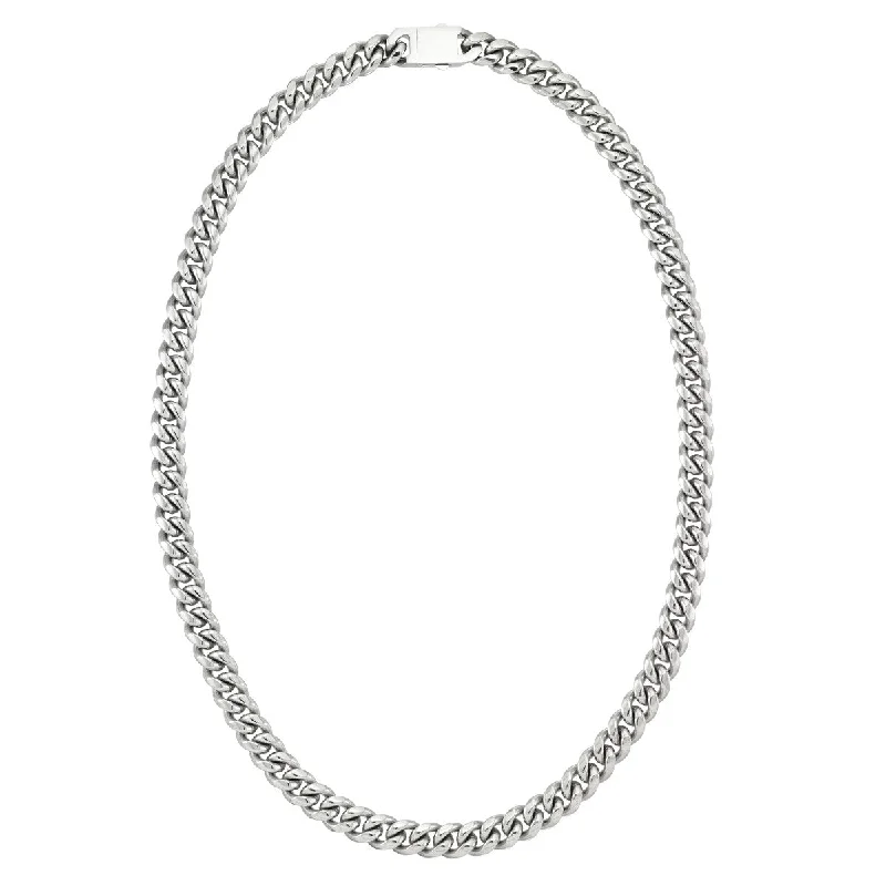 adjustable braided rope ring King by Simone I Smith Stainless Steel 24-inch 10MM Cuban Link Chain