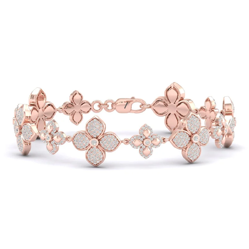 vintage filigree engagement ring La Fleur Blooming Radiant Bracelet