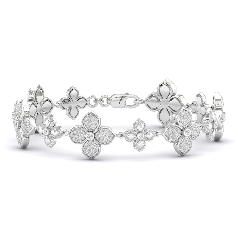 handcrafted raw crystal pendant La Fleur Blooming Radiant Bracelet