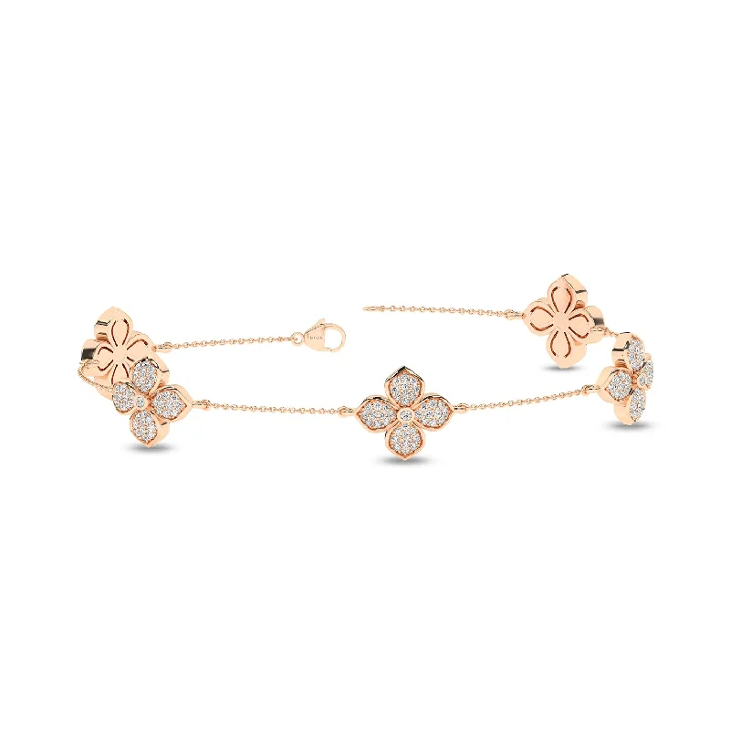 zodiac constellation bracelet silver La Fleur Diamond Radiant Stationed Bracelet