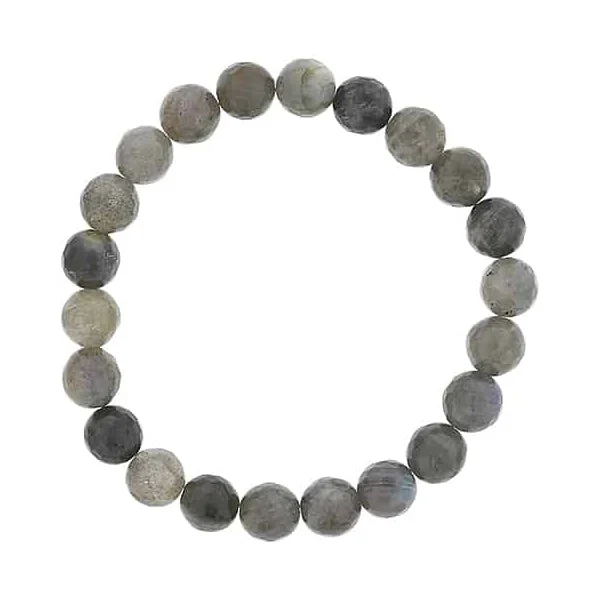 personalized couple rings Labradorite Beads, 8 MM, Stretch Bracelet