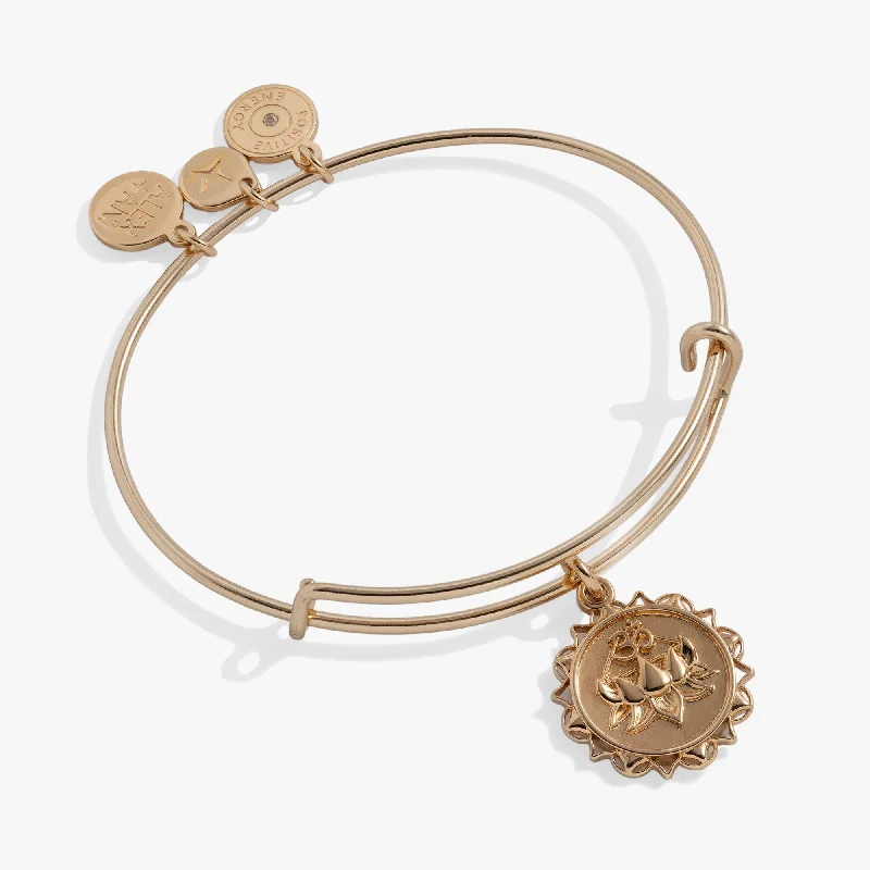 vintage rose-cut diamond ring Lotus Peace Bangle