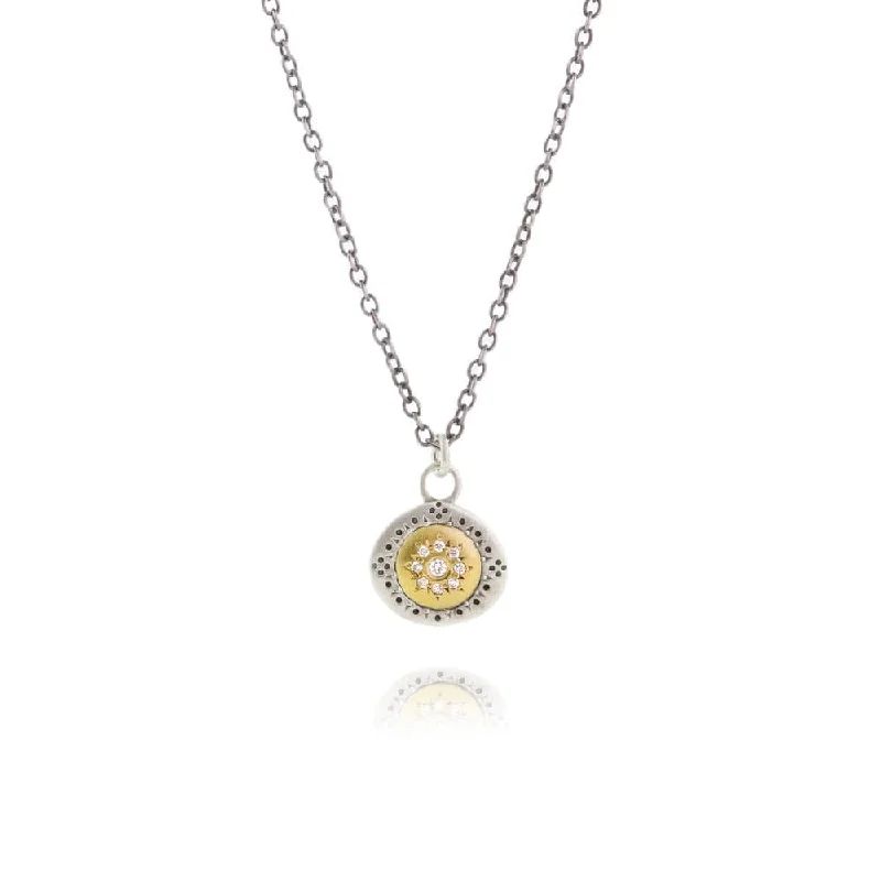 bold gothic vampire ring Diamond Seeds Of Harmony Charm Necklace