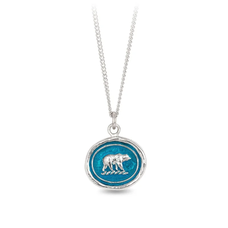 moonstone engagement ring boho Mother Bear Talisman - Capri Blue