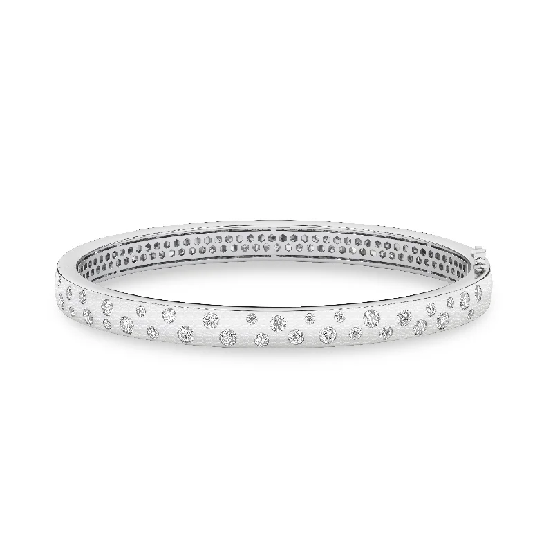 classic diamond hoop earrings Narrow Starlit Sky Bangle