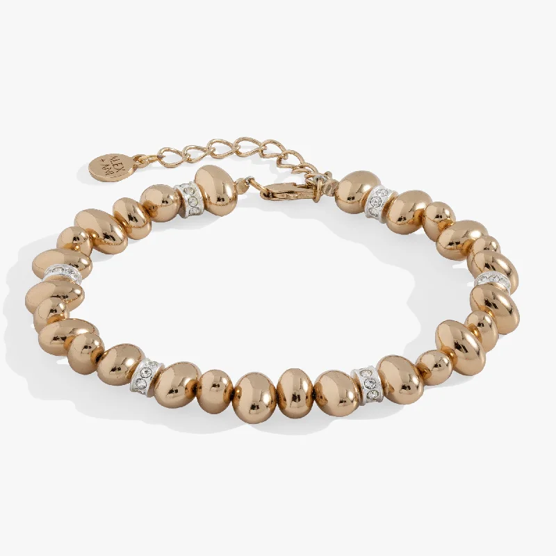 celestial moon and star bracelet Pave Beaded Bracelet