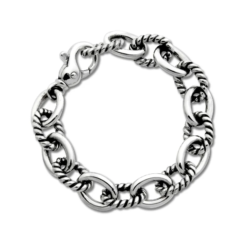 gemstone infinity bracelet Rope Link Bracelet, 7.5 Inch, Sterling Silver