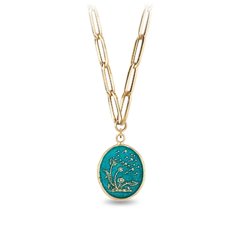 handmade braided leather necklace Seeds of Success 14K Gold Large Hollow Paperclip Chain Necklace - True Colors