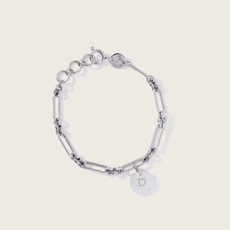 handmade gold nugget ring Solar Link Bracelet in Stainless Steel