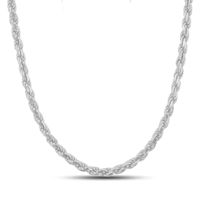 adjustable infinity charm bracelet Sterling Silver 24-inch 5MM Diamond-cut Chain